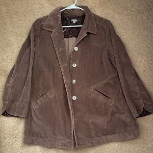 J Jill Brown Corduroy Jacket